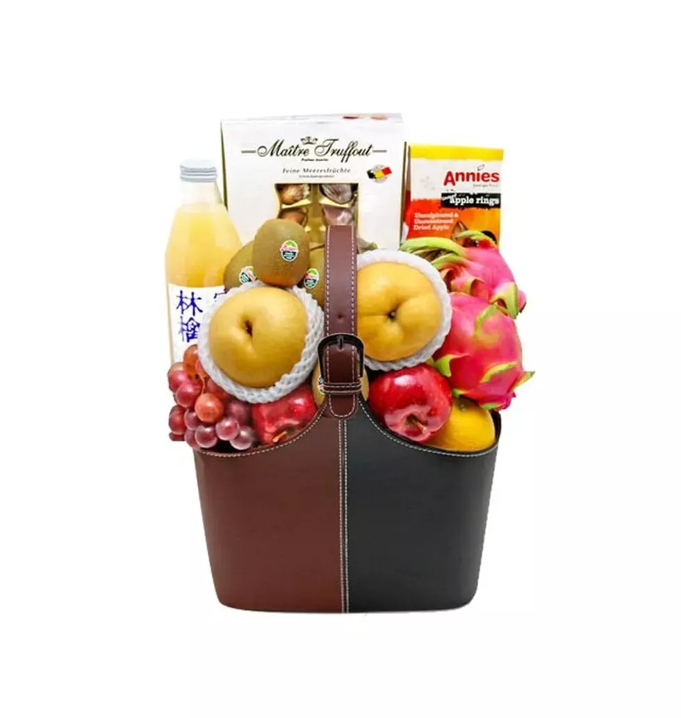 Choclate Nuts Leather Box