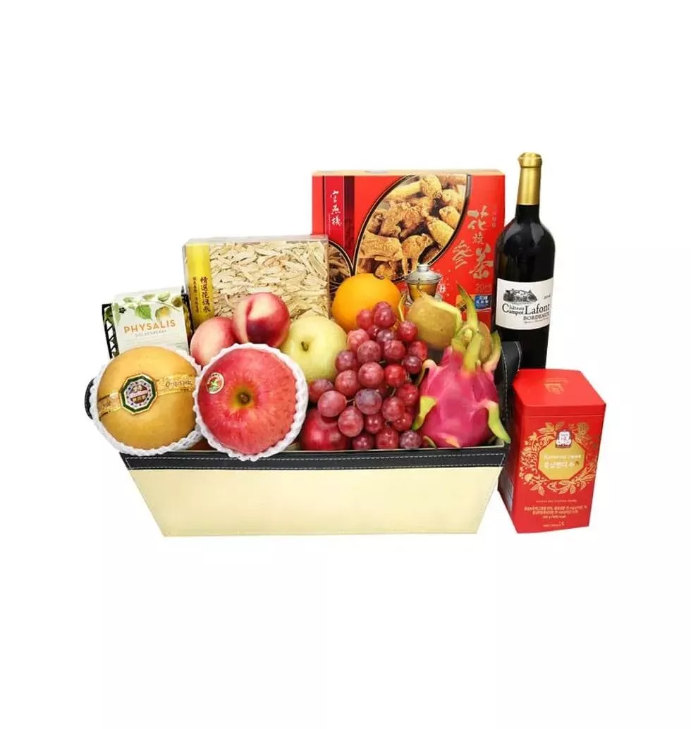 Leather Boat Shaped Hamper