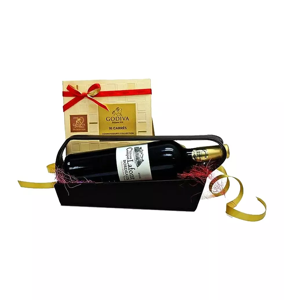 Wine & Chocolate Gift Basket
