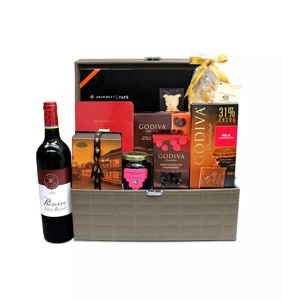Lavish Wine and Chocolate Delight