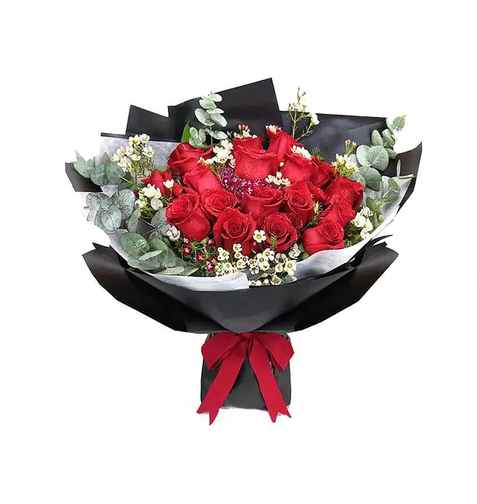 red roses from a florist