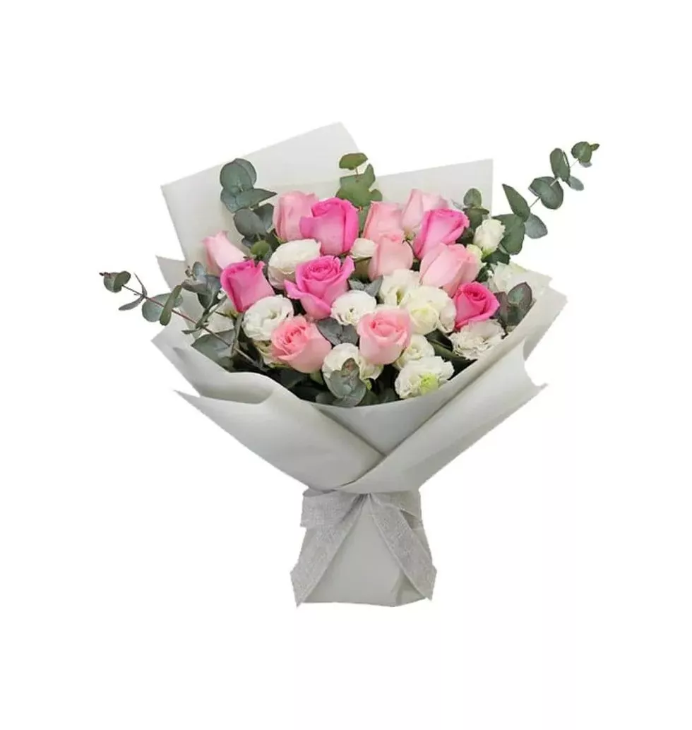 Bouquet of Pink Baby Roses