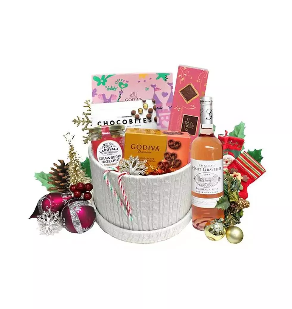 Joyful Indulgence Christmas Wine And Sweets