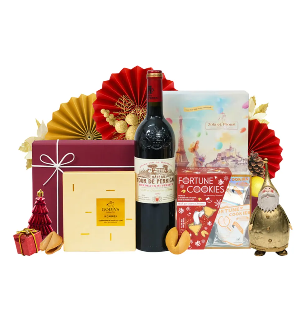 Premium Bordeaux Wine & Gourmet Treats Hamper