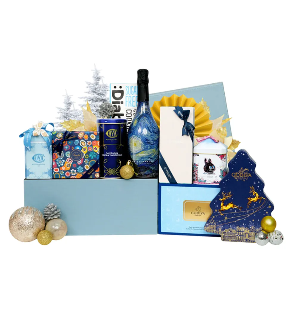 Fine Sparkling Drink & Sweets Hamper