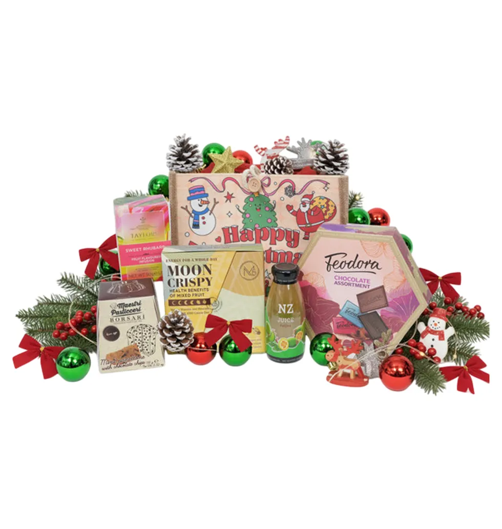 Elegant Christmas Indulgence Gift Basket