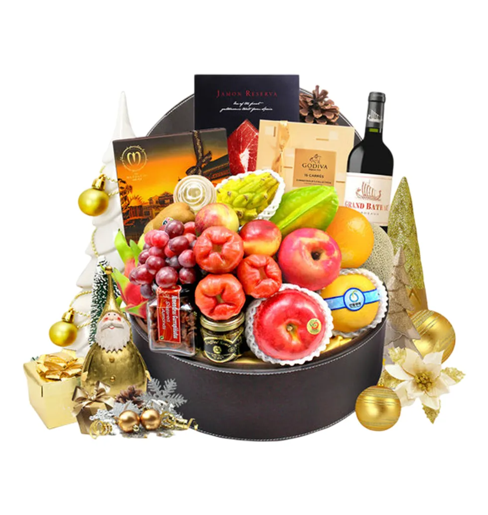 Gourmet Christmas Fruit Basket
