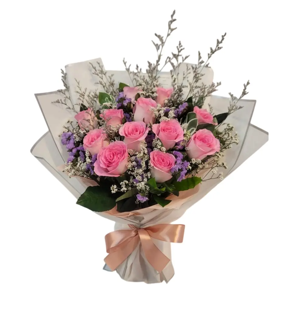 Vibrant 12-Rose Gift Arrangement