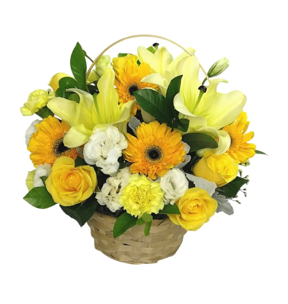 Wishful Blooms in a Basket