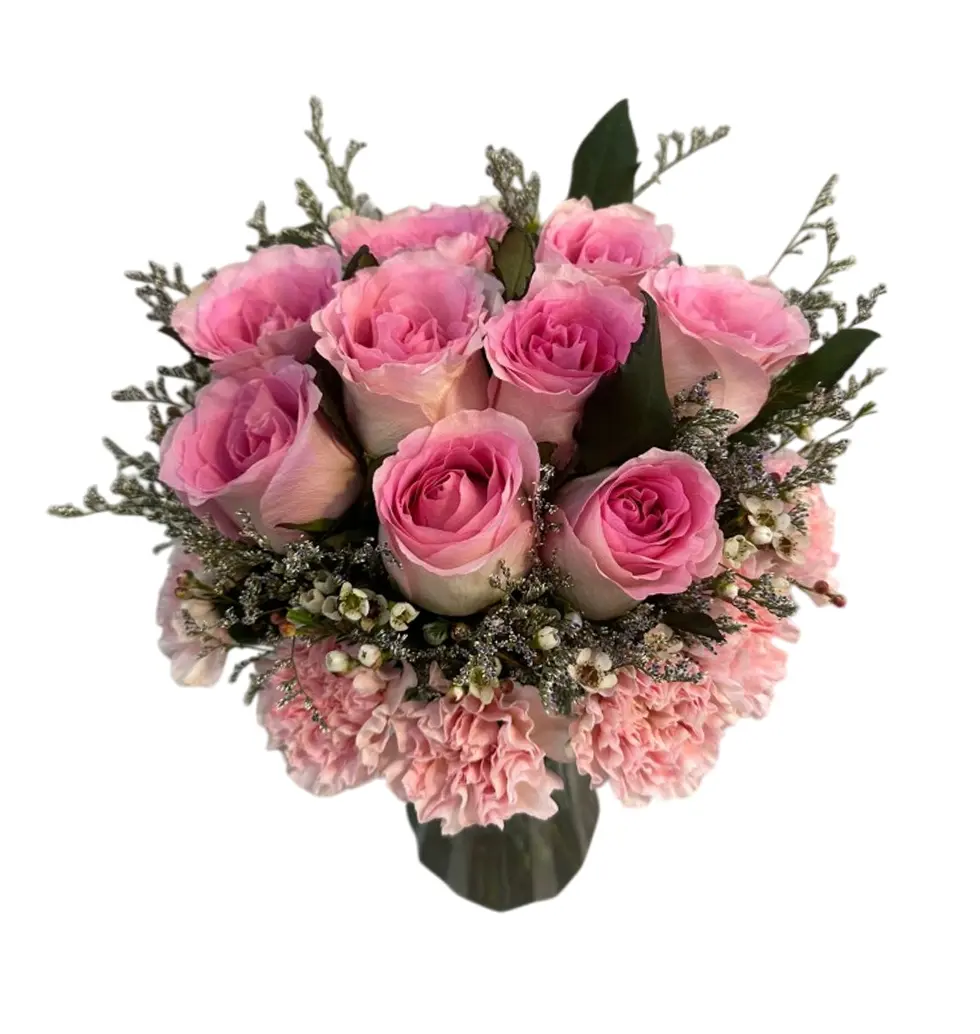 Floral Bliss in a Charming Vase