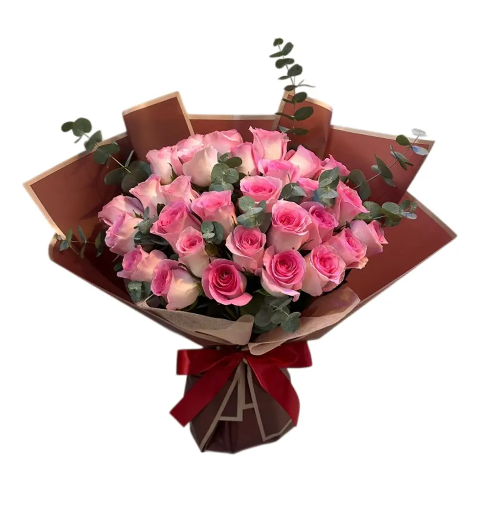 Radiant Pink Rose Bouquet