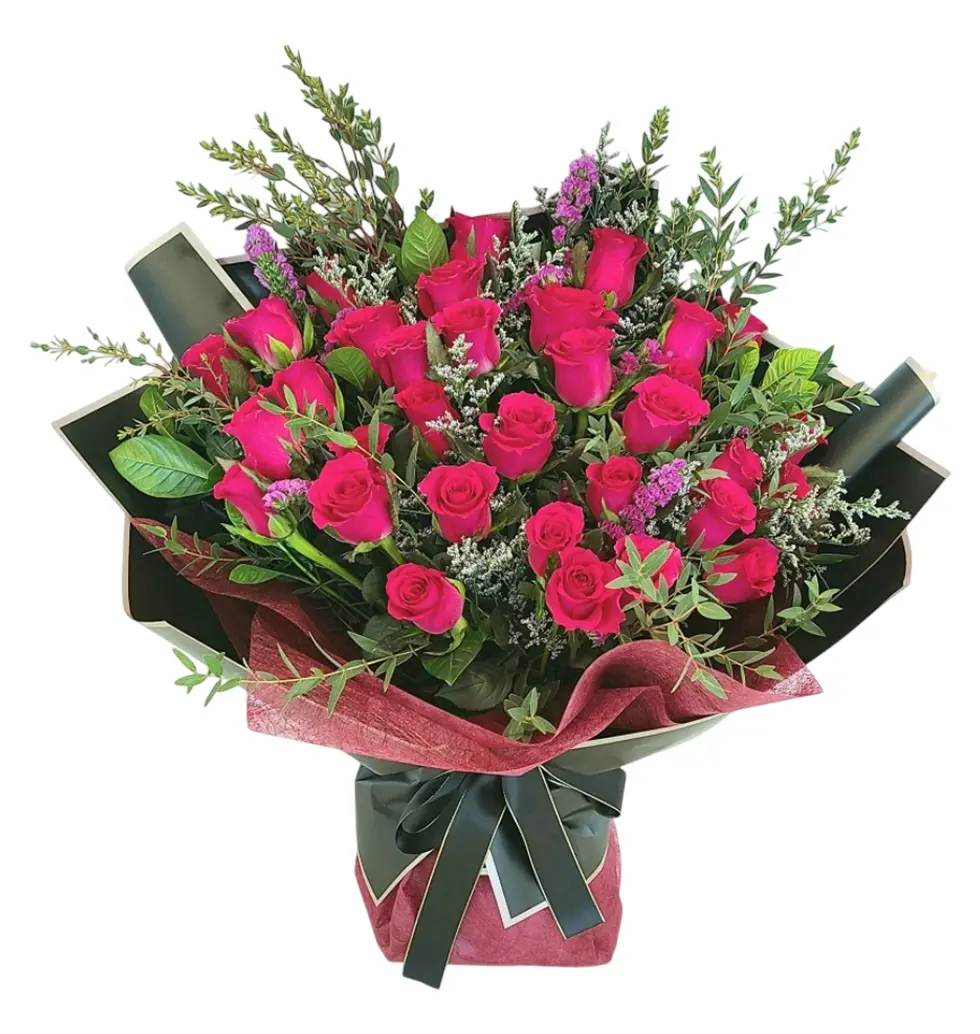 Unique 30-Rose Floral Arrangement