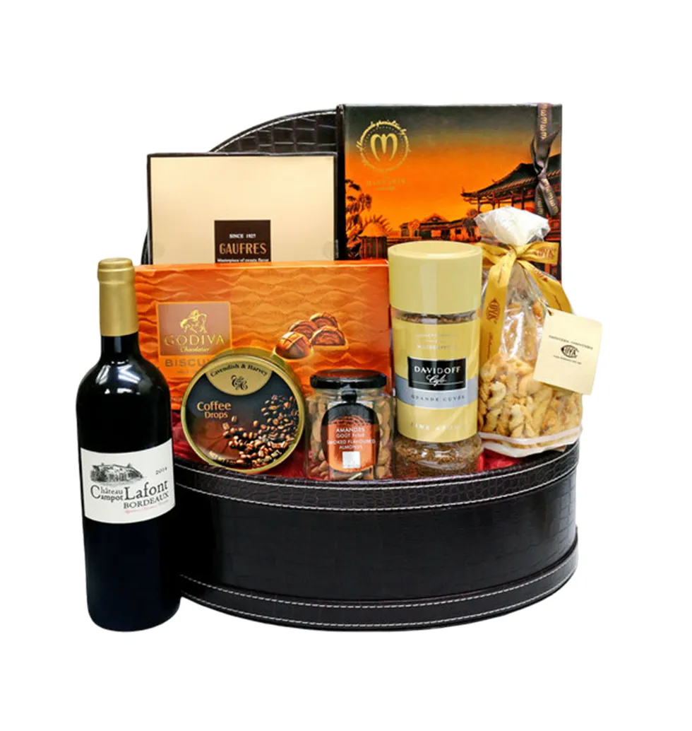 Luxurious Gourmet Wine and Chocolate Set