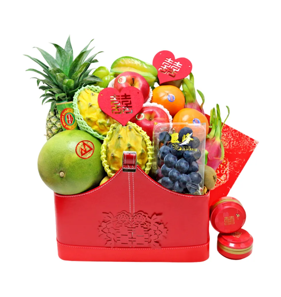 Festive Fruit Hamper for Newlyweds