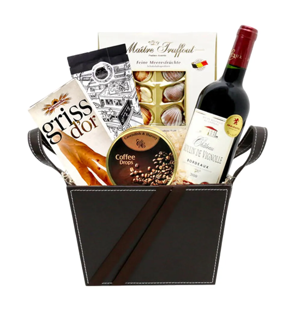 Indulgent Wine and Treats Gift Set