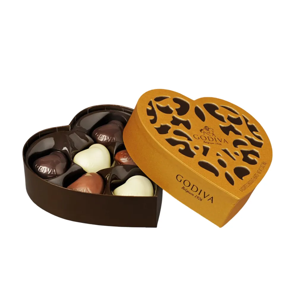 Sweet Godiva Chocolate Heart Collection