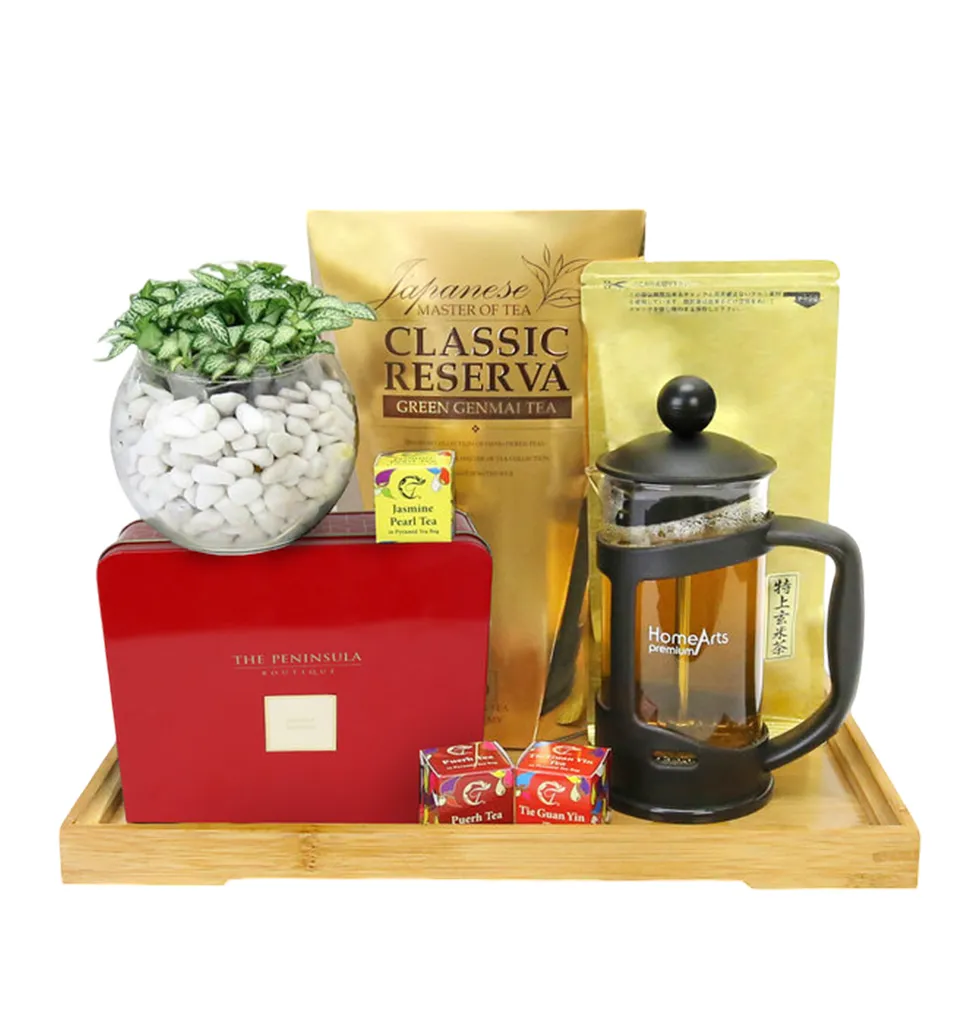 Luxe Tea Hamper with Botanicals